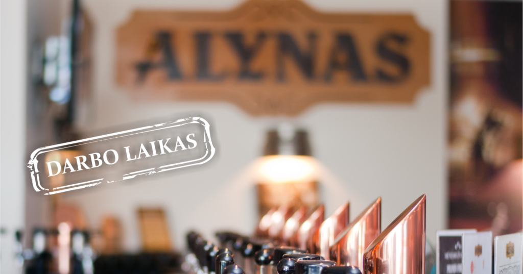 Alyno darbo laikas šventiniu laikotarpiu